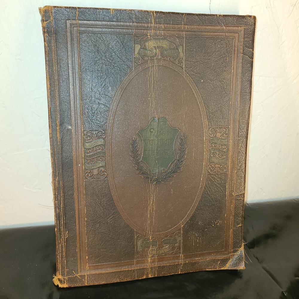 Educators Association The Volume Library Leather Bound Illustrated Encyclopedia